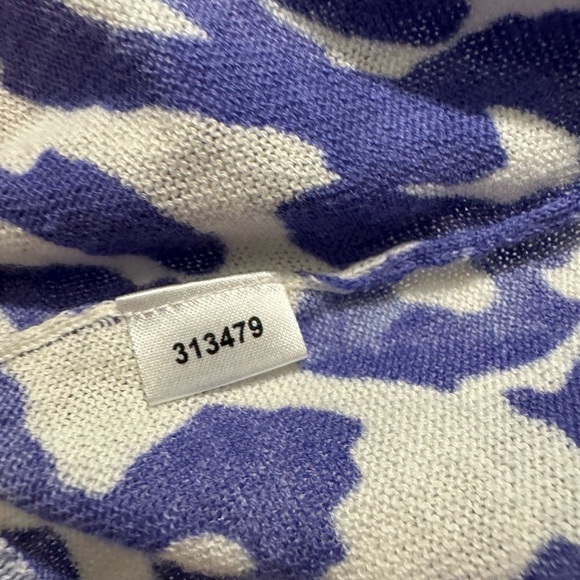 ANN TAYLOR LOFT Petites Size SP Purple Animal Print Cardigan Y2K Office - Picture 12 of 15